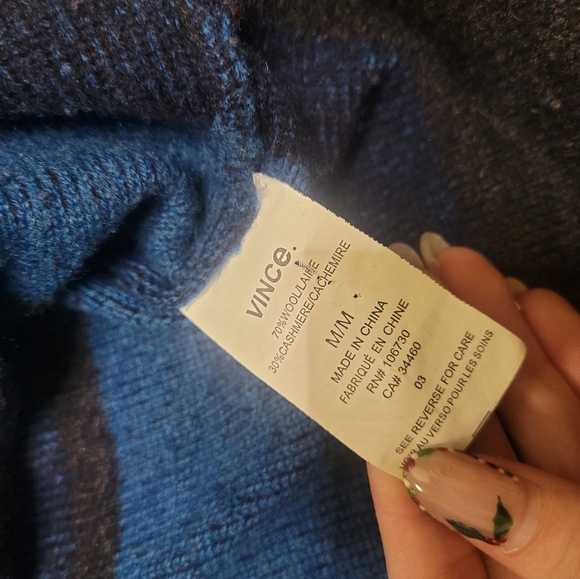 Vince Midnight Blue Knit Sweater - Picture 4 of 4